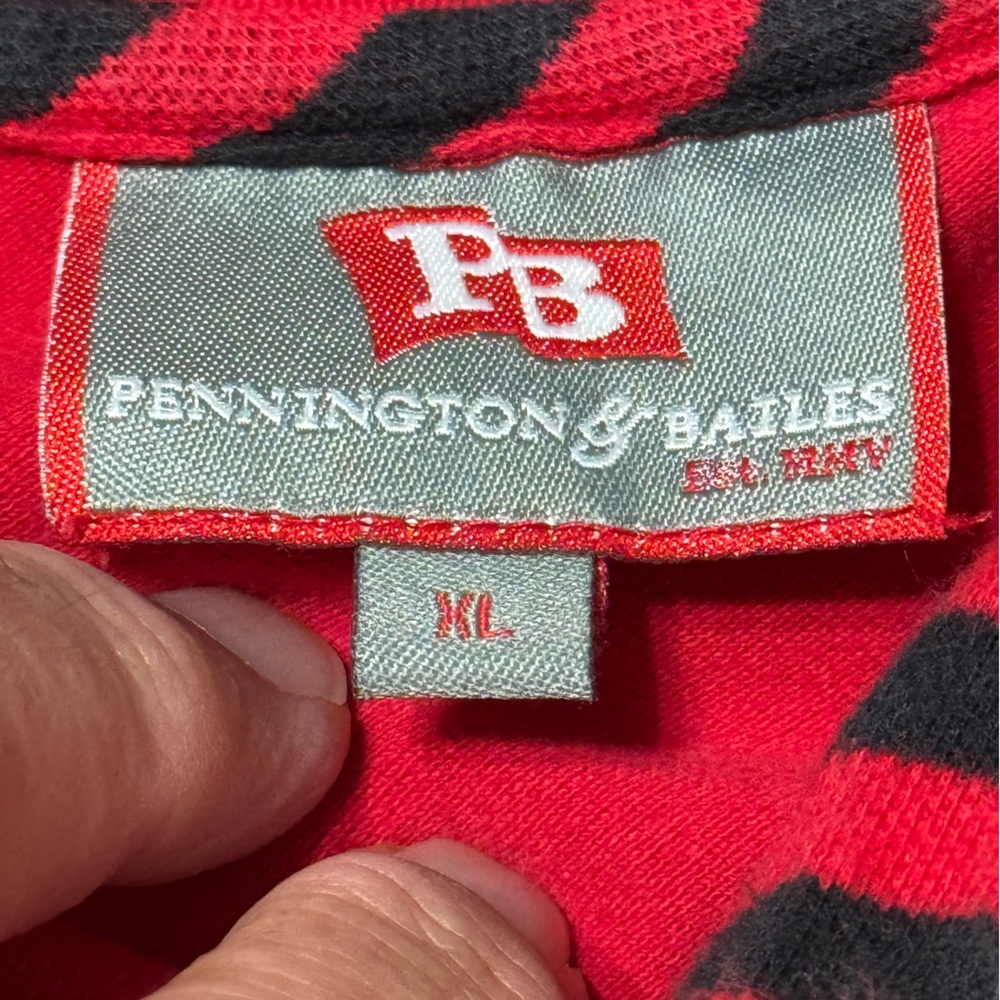 Men’s nice red Pennington Georgia polo. - Picture 3 of 4